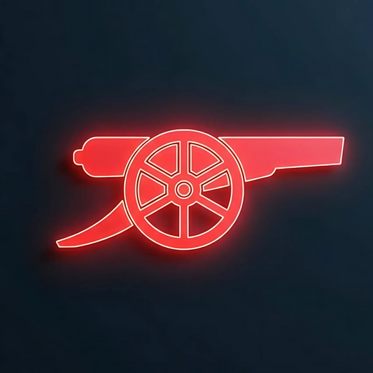 Football Logo Neon Arsenal UV print neon sign (24*12 inches) Neonsignsindia