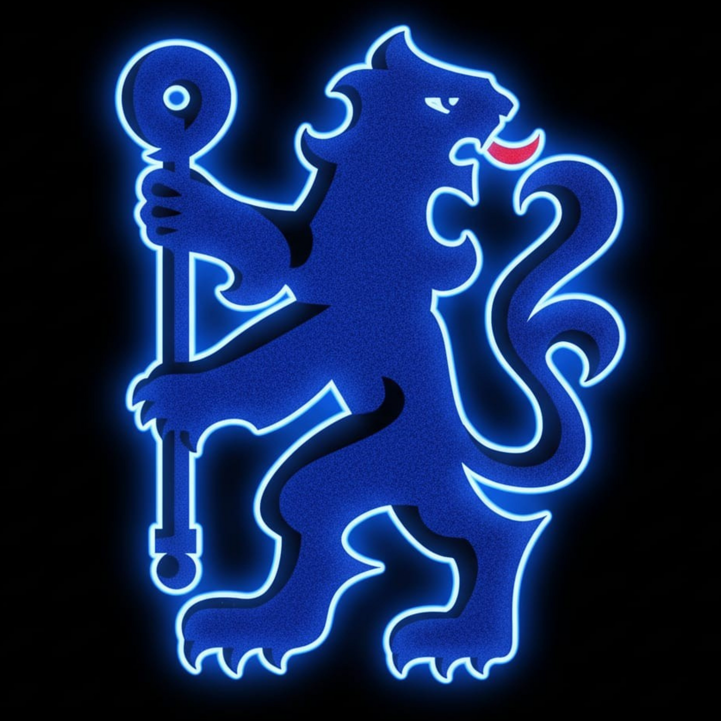 Football Logo Neon Chelsea UV print neon sign (14*18 inches) Neonsignsindia