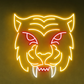 Tiger Roar Neon LED Wall Sign – Bold Animal Neon Art for Home Game Room