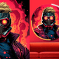 Galactic Masked Hero Neon Wall Art – Futuristic LED Circle Light | Neon Signs India — Image 3