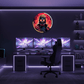 Galactic Masked Hero Neon Wall Art – Futuristic LED Circle Light | Neon Signs India — Image 1
