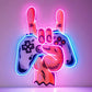 Gamer Hand Neon Sign – RGB LED Wall Light for Game Room Neonsignsindia
