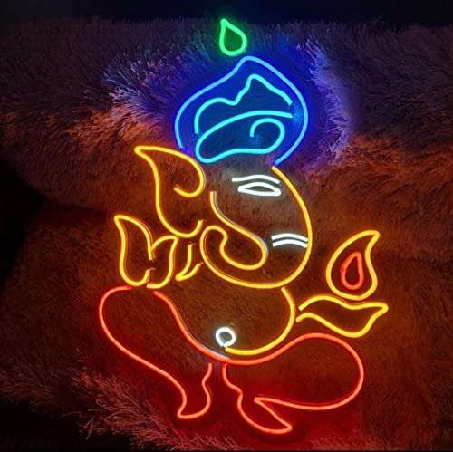 Ganesh Ji Neon Sign/Lights (18X24 Inches) | Neon Signs India — Image 1