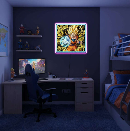 Goku pop art Neon Sign Neonsignsindia