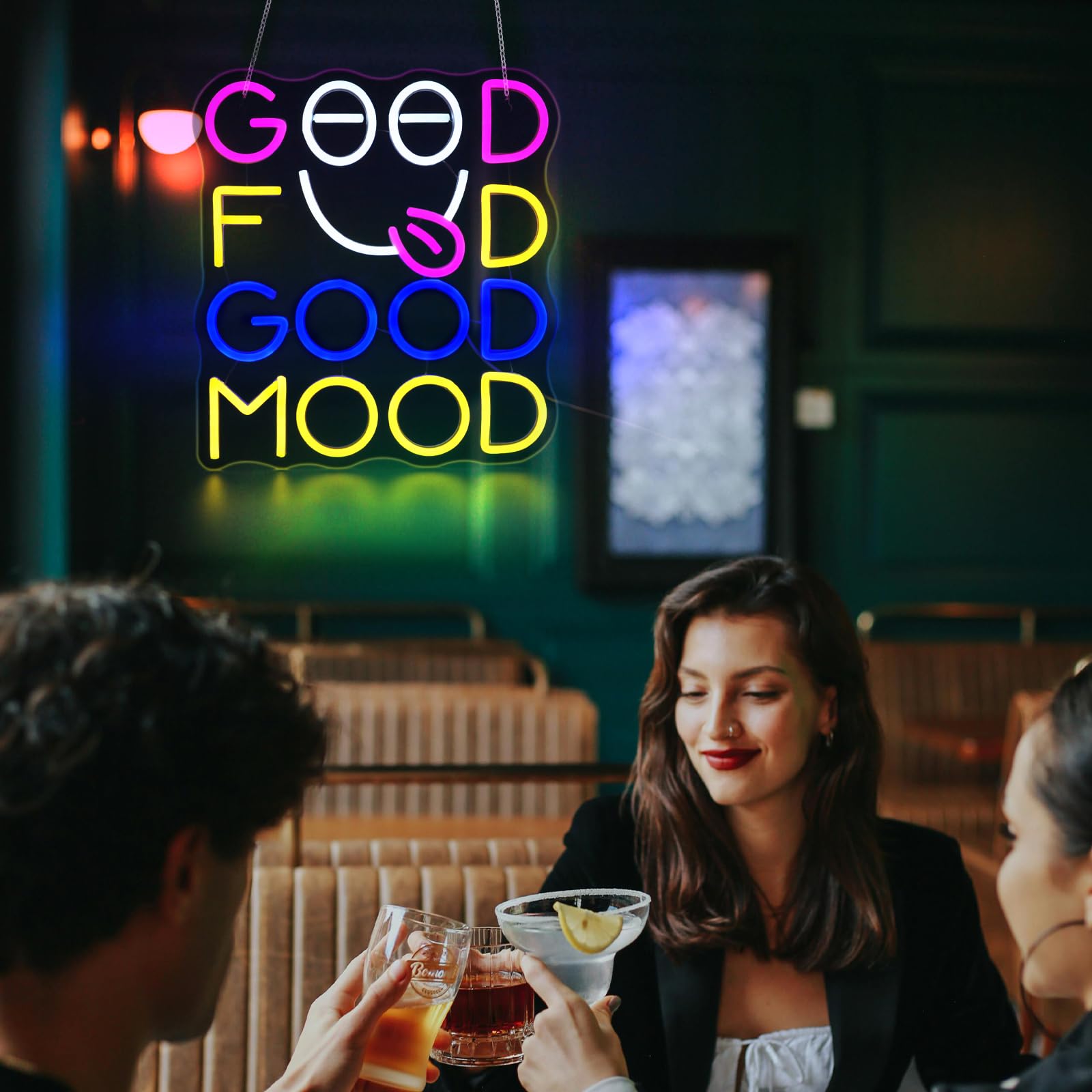 Good Food Good Mood Neon Sign Neonsignsindia