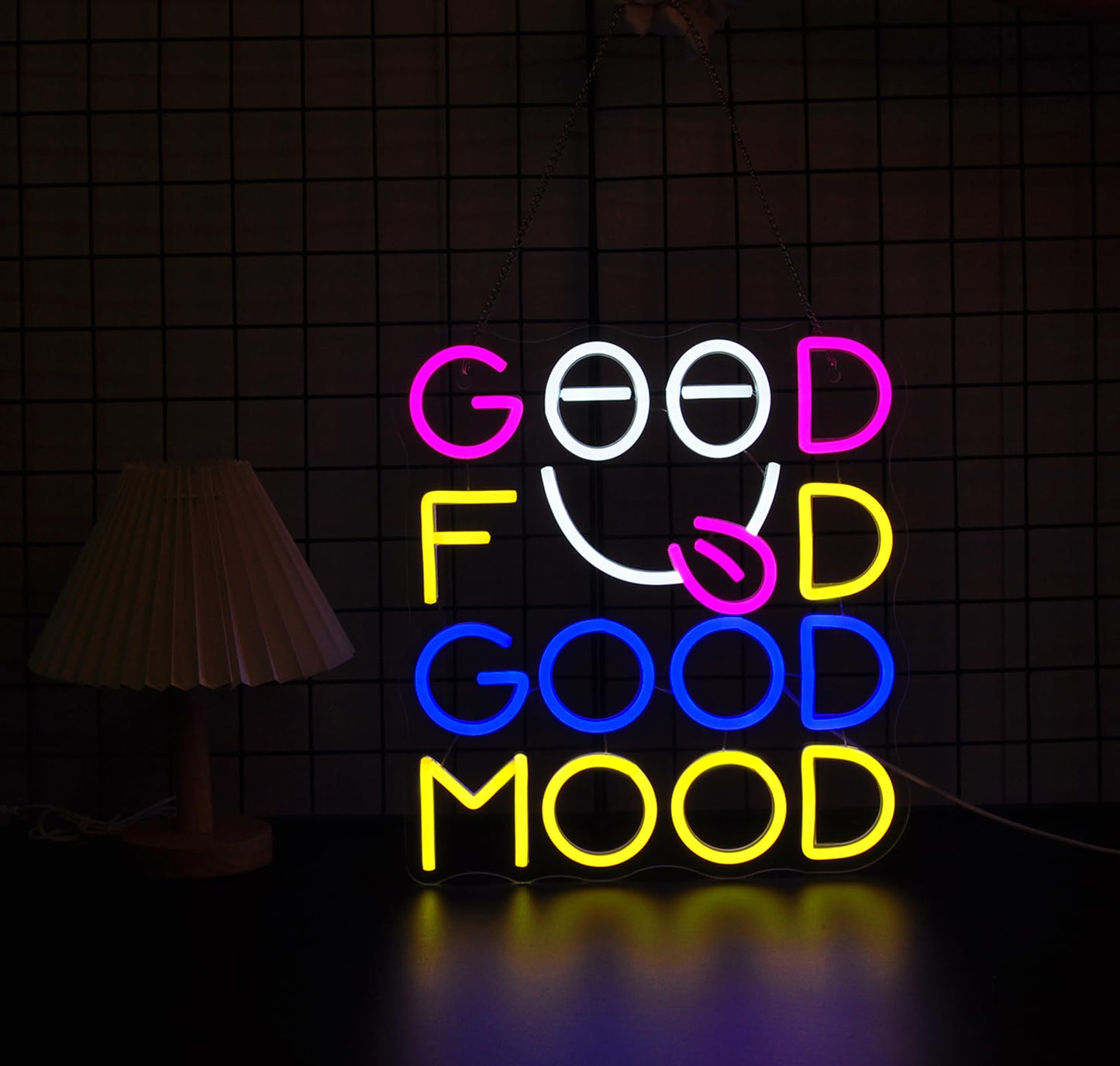 Good Food Good Mood Neon Sign Neonsignsindia