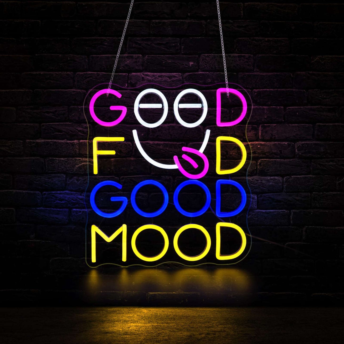 Good Food Good Mood Neon Sign Neonsignsindia