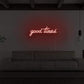 Good Times red (6X17 inches) Neonsignsindia