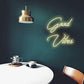 Good Vibes led Light (WARM WHITE) 12x12 inches Neonsignsindia
