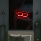 Graffiti BMW Red Neon Headlight – 6mm Neon Flex Wall Art Neonsignsindia