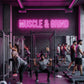 Muscle & Grind Neon Sign – Gym Motivation LED Light