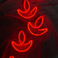 Happy Diwali Diya neon sign (3" Size X 5 Diyas) Neonsignsindia