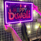 Happy Diwali Sticker Neon Sign Neonsignsindia