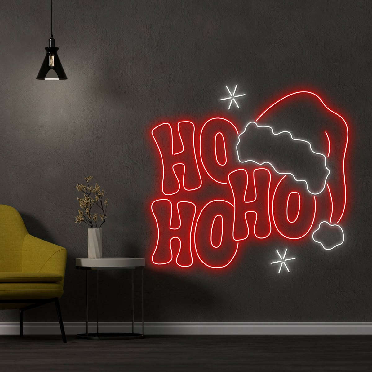 Ho Ho Ho Christmas Neon Sign – Festive LED Neon Decor Neonsignsindia