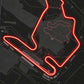 Hungaroring F1 Circuit Wall Art – Racing Track LED Wall Decor | Neon Signs India — Image 2