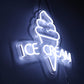 Ice Cream Neon Sign (13x18 inches) Neonsignsindia