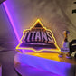 IPL Cricket Gujrat Titans Print Neon Neonsignsindia
