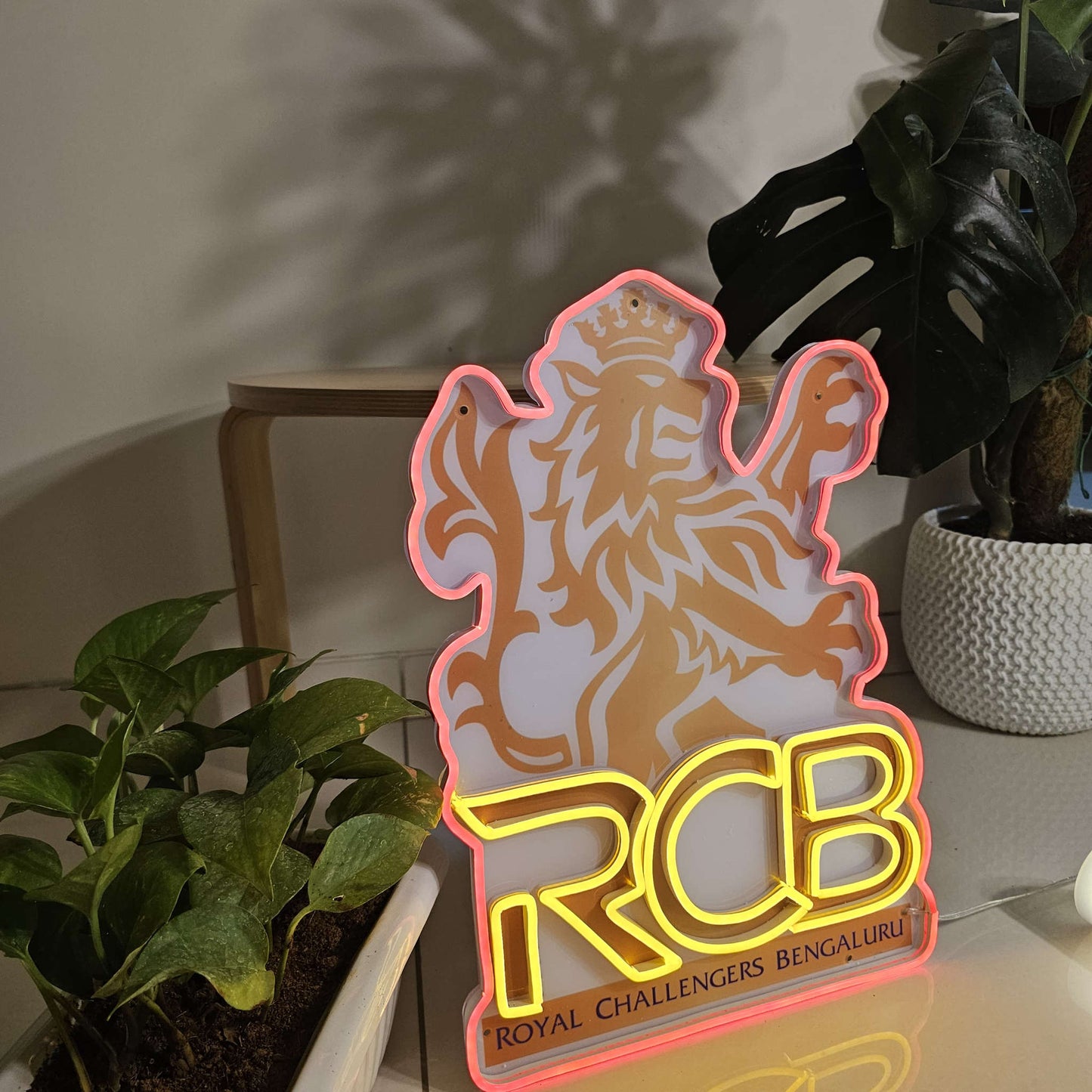 IPL Cricket Logo RCB Royal Challengers Bengaluru Uv Print Neon Neonsignsindia