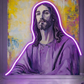 ✝️ Jesus Portrait Neon Wall Art – Faith LED Neon Light Neonsignsindia