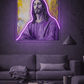 ✝️ Jesus Portrait Neon Wall Art – Faith LED Neon Light Neonsignsindia