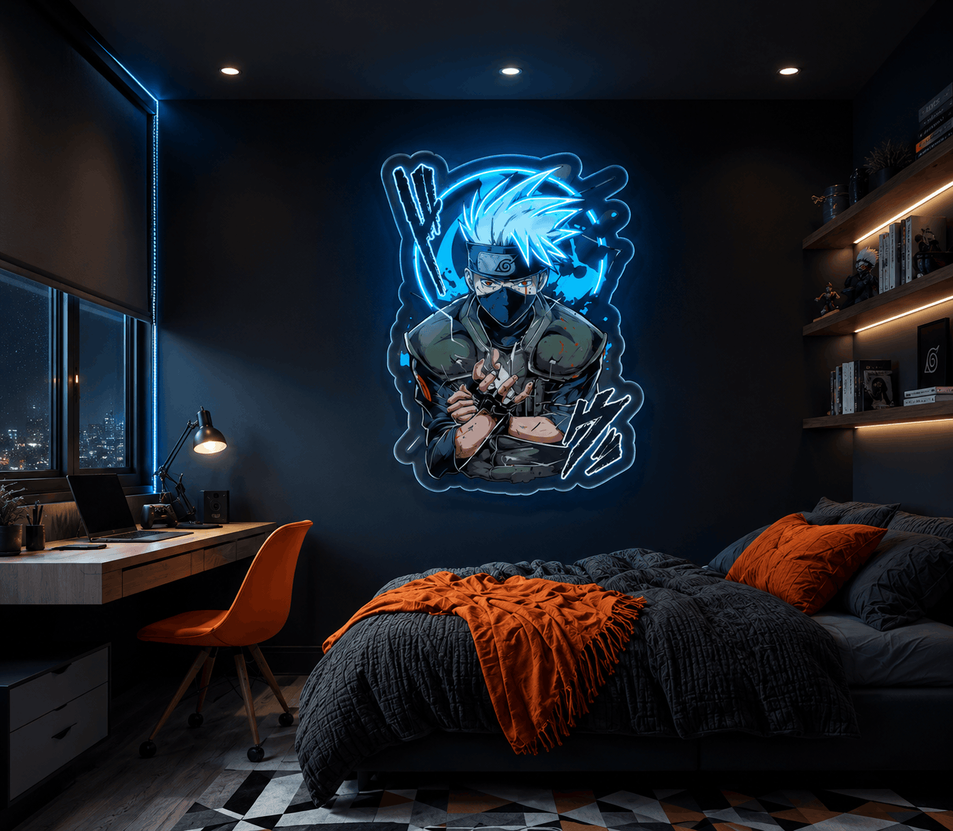 Kakashi Hatake Neon Sign Neonsignsindia
