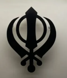 Khanda Symbol LED Neon Wall Light – Spiritual Glow Home Decor Neonsignsindia