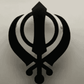 Khanda Symbol LED Neon Wall Light – Spiritual Glow Home Decor Neonsignsindia
