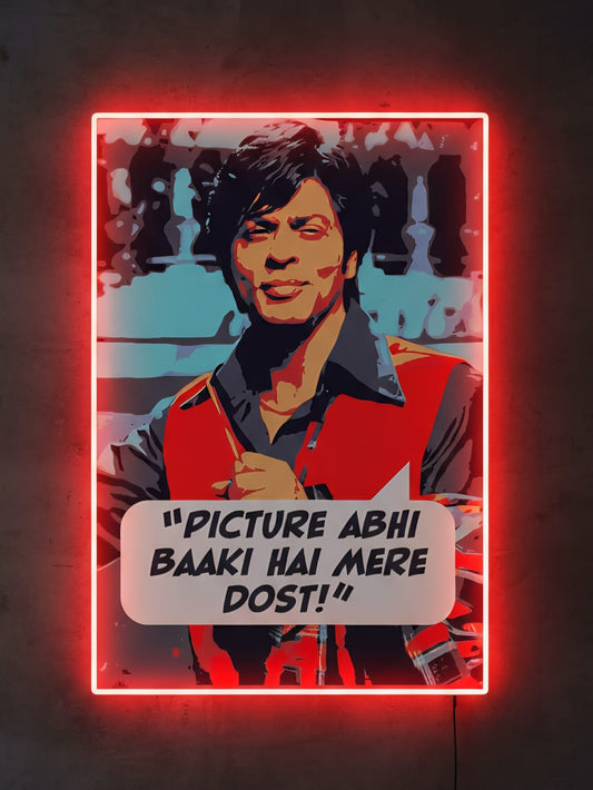 “King Khan Pop Art Neon Sign” Neonsignsindia