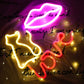 Lip Light up Neon Signs (6*10 inches) Neonsignsindia