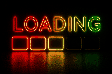 Loading Neon Sign | Motion Progress Bar Light - LED Neon Sign