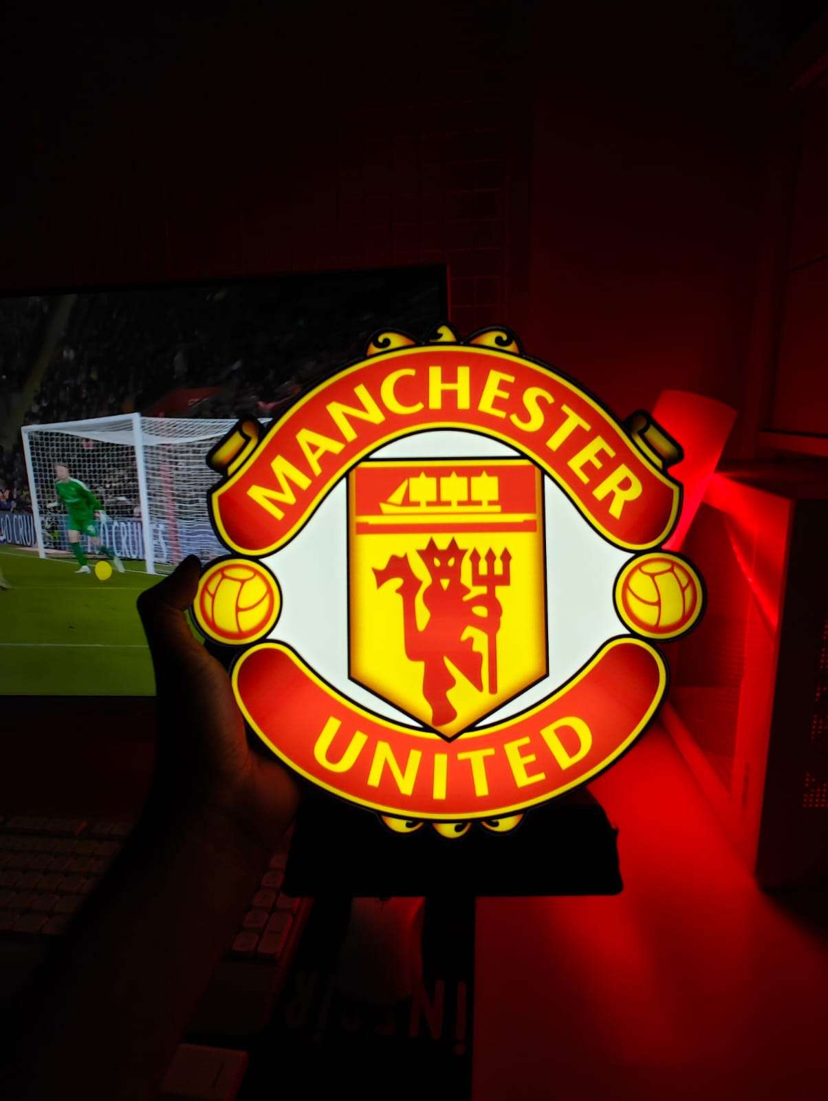 Manchester United Desk Lamp – Iconic Football Club LED Night Light - LED Neon Sign