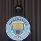 Football Logo Neon Manchester City UV print neon sign (18*18 inches)