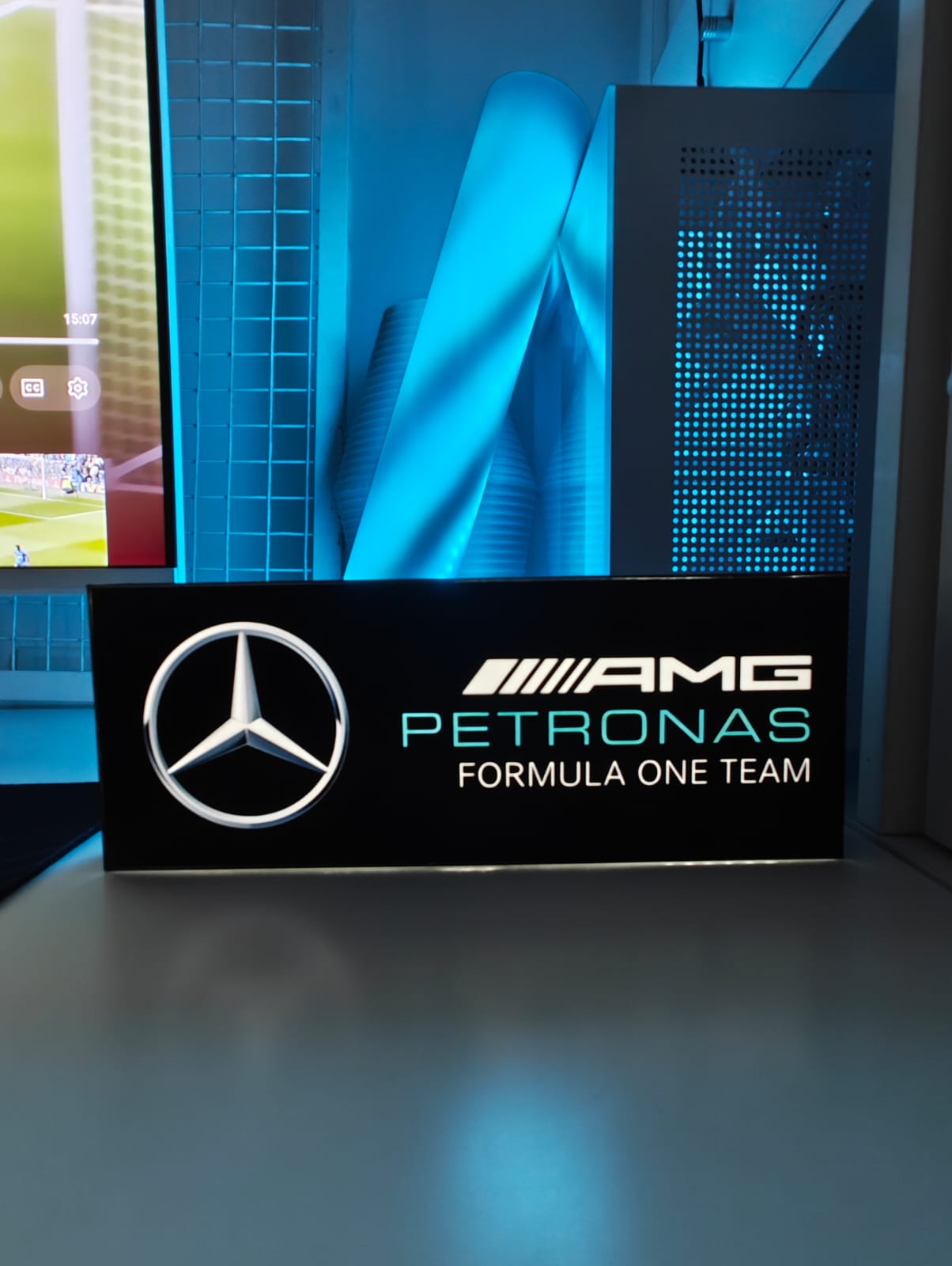 Mercedes AMG Petronas Racing Desk Lamp – Premium F1 Inspired LED Glow Light - LED Neon Sign