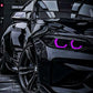 Midnight Phantom Neon Car Poster – Purple LED Glow Wall Art Neonsignsindia