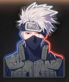 Anime Ninja Neon Wall Art – LED Plexiglass Neon Sign for Modern Rooms Game Room