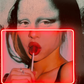 Mona Lisa Lollipop Pop Art Print with Neon Accent Neonsignsindia