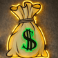 Money Bag LED Neon Sign – Hustle & Wealth Wall Art | Neon Signs India — Image 2