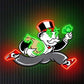 Money Runner Neon Wall Art – Monopoly Style Hustle LED Neon Sign | Neon Signs India — Image 2