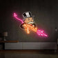 Money Tycoon Neon Wall Art – Gangster Monopoly Style LED Neon Sign | Neon Signs India — Image 2