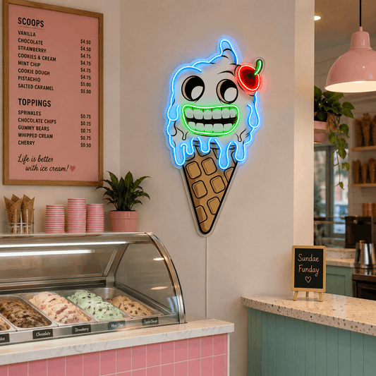 Monster Ice Cream Neon Sign Neonsignsindia