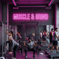Muscle & Grind Neon Sign – Gym Motivation LED Light Neonsignsindia