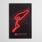 Nürburgring F1 Circuit Wall Art – Iconic Racing Track LED Style Poster - LED Neon Sign