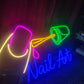 Nail Art Neon Light – Colorful Salon Wall Decor LED Sign (36*16 inch) | Neon Signs India — Image 3