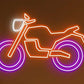 🏍️ Neon Motorcycle Wall Sign – Modern Bike LED Neon Light (3*2 feet) Neonsignsindia