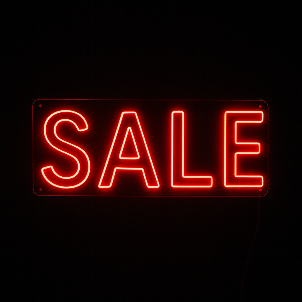 Neon Sign Sale LED Light (6x18 inches) Decorative Sign Board lights for shops, Mall, Pub ,Hotels with Adaptor (Purple) Neonsignsindia