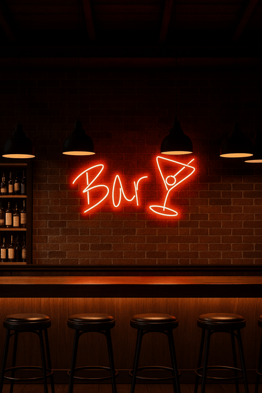 NEON SIGNS INDIA BAR led Light for Decorative Sign Wall / Decor for Party / Bar/ Pub/ Hotel/ Restaurant (RED) Neonsignsindia