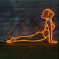 Neon Yoga Pose LED Wall Art – Modern Aesthetic Glow Sign Neonsignsindia