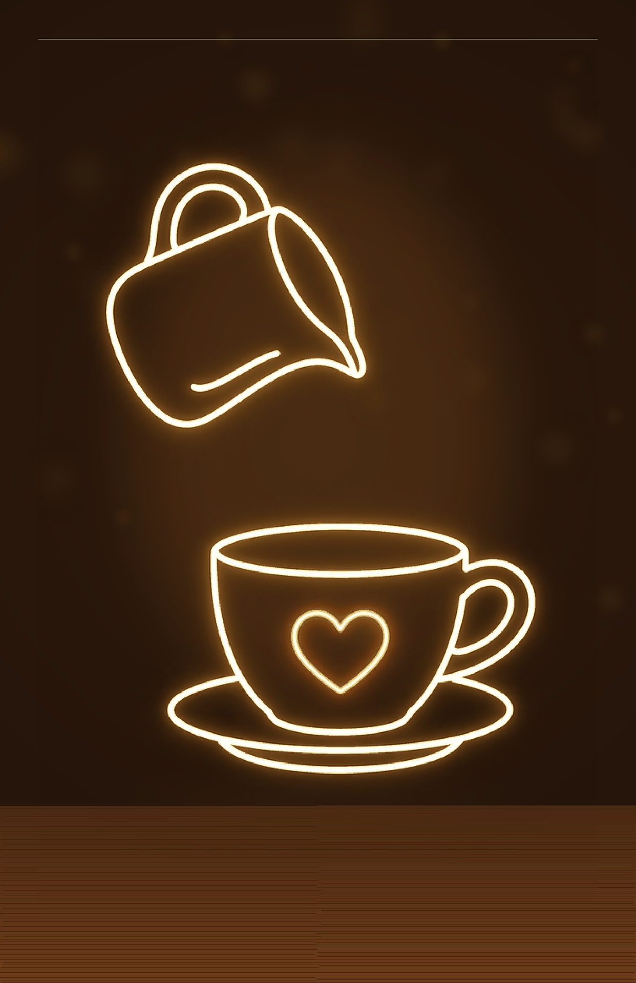 Coffee Pour Neon Sign | Motion Neon Light - LED Neon Sign