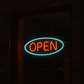 Open LED Neon Sign Light 6x18 inches Feet with Adaptor Neonsignsindia