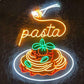 Pasta Neon Wall Light – Italian Kitchen Glow Neonsignsindia